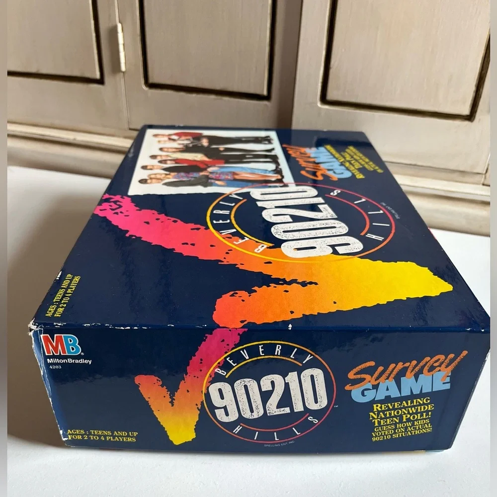 Vintage 1991 Milton Bradley Beverly Hills 90210 Survey Board Game Complete TV